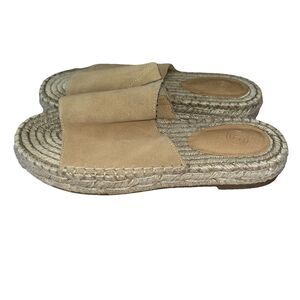 Urban Outfitters Espadrille Raffia Style Slide Sandals Size 9